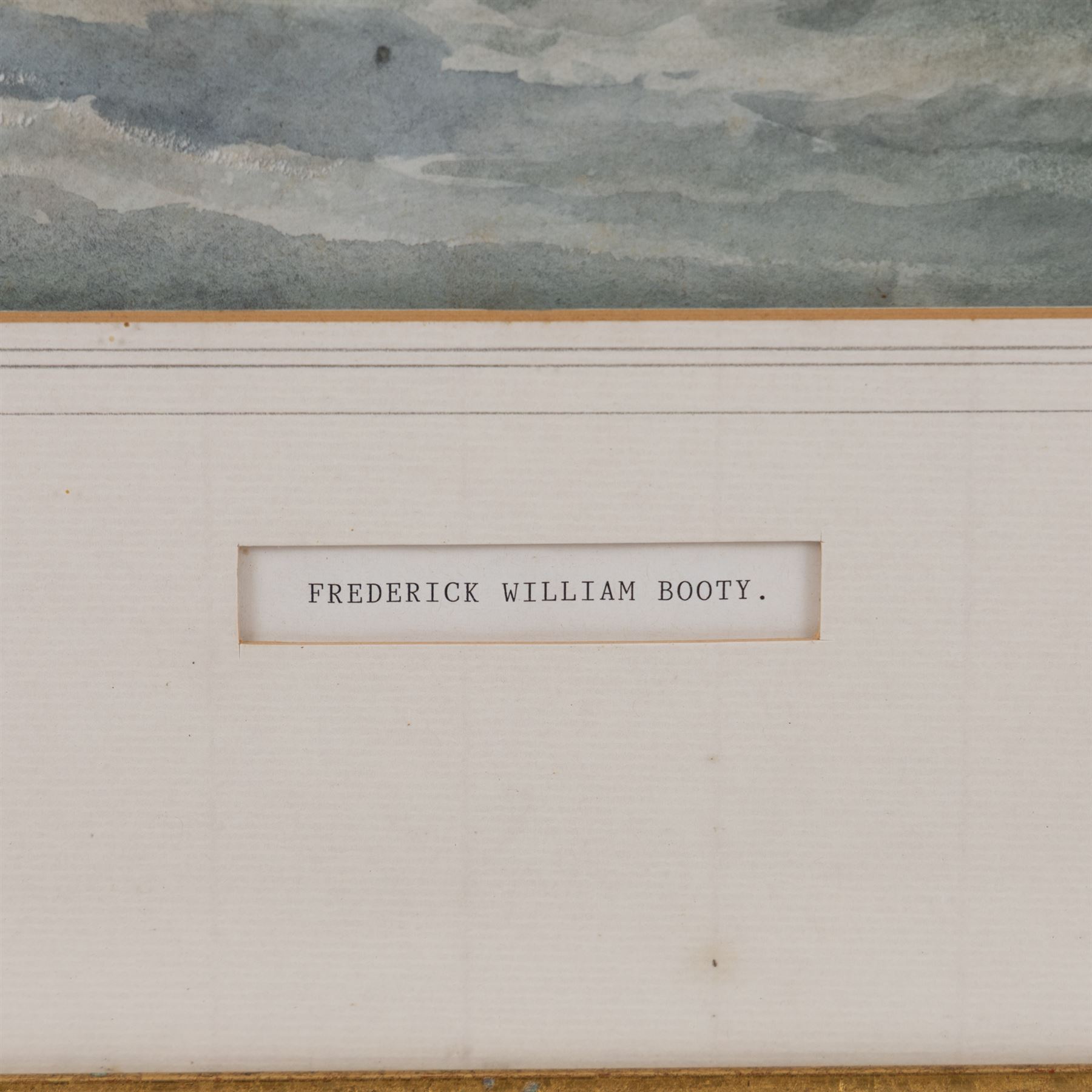 Frederick William Booty (British 1840-1924): Off Scarborough, watercolour unsigned 27cm x 46cm 