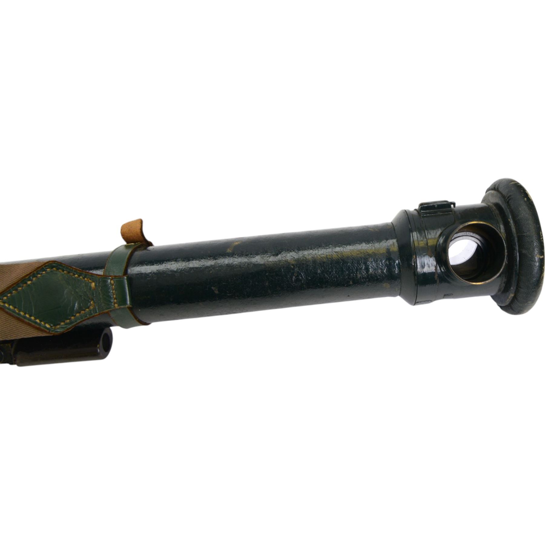 Barr & Stroud military issue type FT27 range finder no. 1009 dated 1916 stamped with broad arrow, in metal case, together with gun sights including ZRAK ON-59, MK II telescopic bearing, MK II telescope elevation and two tripods