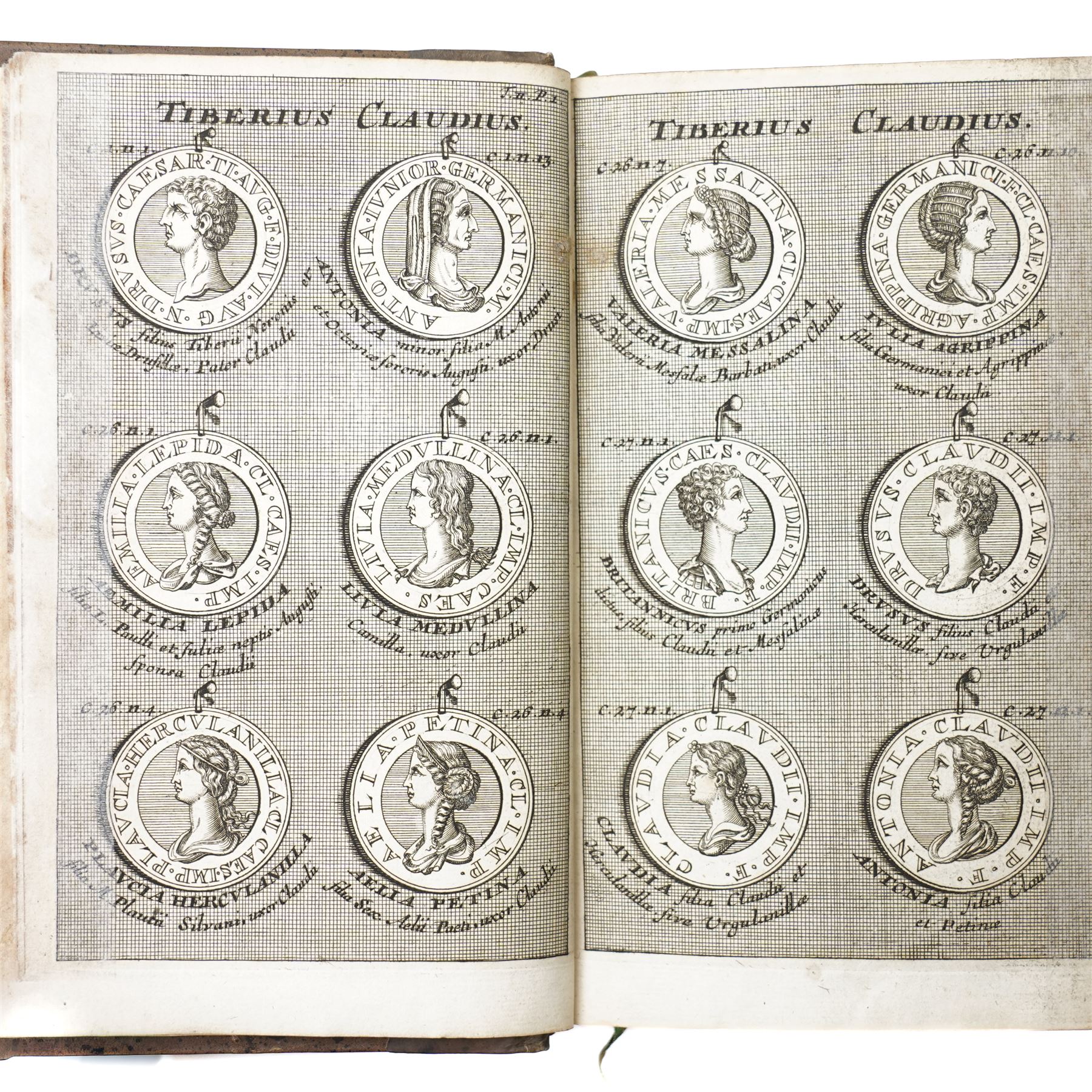 Suetonius Caius Tranquillus – 'Opera' with commentary by Samuel Pitiscus, published Utrecht: Franciscus Halma, 1690, First edition. An exceptional association copy, inscribed on the endpapers by Sir William Hamilton: “William Hamilton / Napoli,” and by Lady Emma Hamilton, who dates her signature “1797.” A further inscription reads, “Given me by my dear Sir William / Napoli,” a reference to the time when both Hamiltons were in Naples in 1797, during the height of their celebrated association with Horatio Nelson. Bound in full calf, with ribbed spines and gilt lettering.

Provenance: The Library of Sir William Hamilton; Lady Emma Hamilton; by descent to a cousin in Edinburgh (according to a memorandum by Andrew Baxendine, bookseller, 1892); later handled by George Bayntun, Bath (letters dated 1985 present).
The 1690 Utrecht edition, with Samuel Pitiscus’s seminal commentary, was a landmark in classical scholarship and perfectly reflects Sir William Hamilton’s deep antiquarian interests, particularly in Roman history.