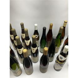 Mixed alcohol including Pieroth 1988 Bad Durkheimer Feuerberg 750ml, 10%vol, Ausbruch Muskat-Ottonel 1989 Somlo 750ml, 10.5%vol, Pieroth Blue 1991 Qualitatswein Nahe 750ml, 9.5%vol etc, various contents and proofs, 36 bottles