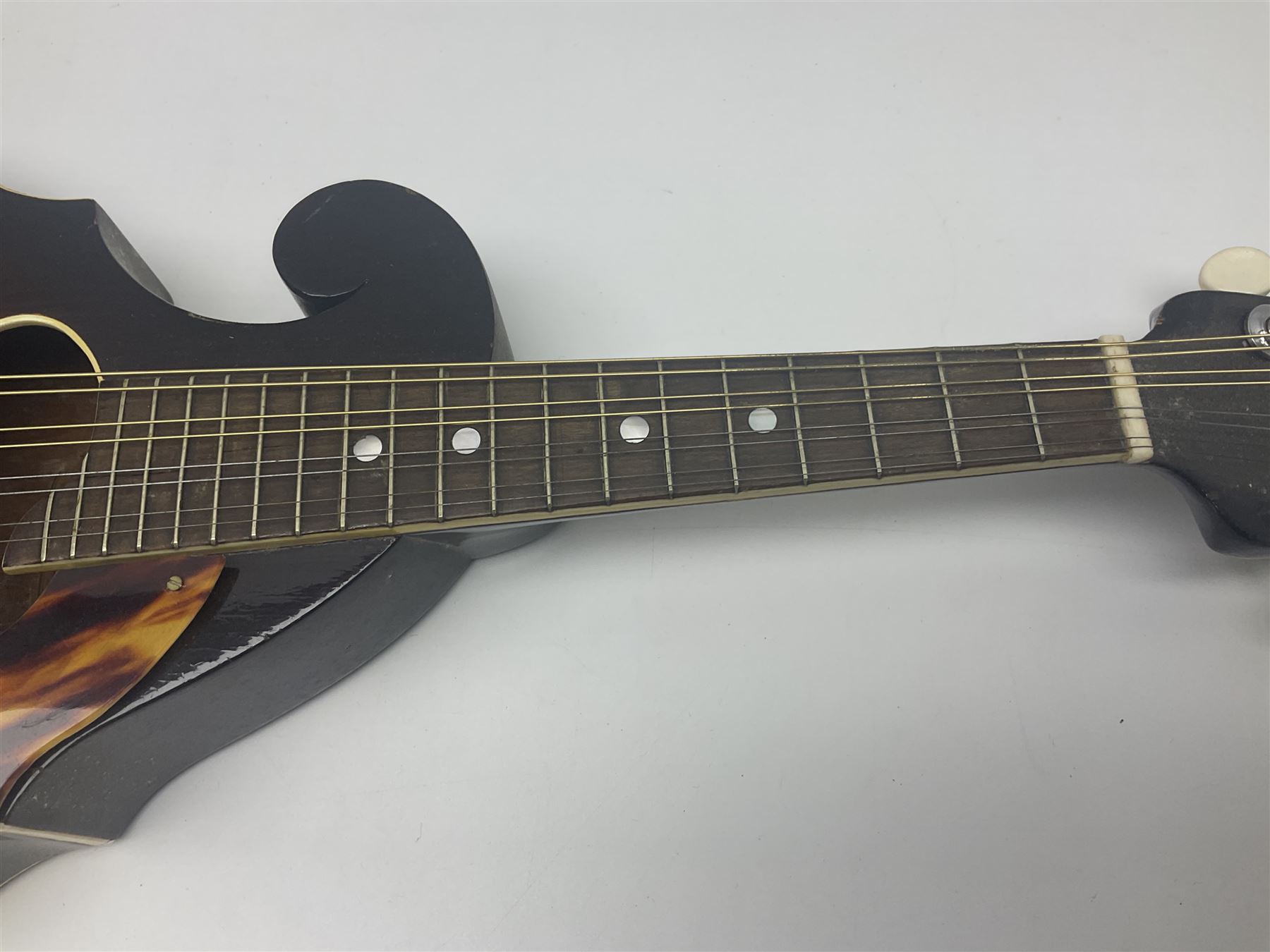 American Sterling T.B.C. Chicago eight-string mandolin with sunburst finish; bears maker's label; L63cm