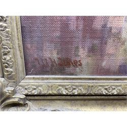 W H Jones (20th century): Still Life of Carnations, oil on canvas board signed 29cm x 34cm
Provenance: with James Starkey Galleries, Beverley, East Yorkshire