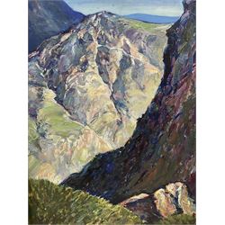 E D Johnson (British 1951-): 'Cumberland', set three oils on board signed, inscribed verso max 55cm x 72cm (3)