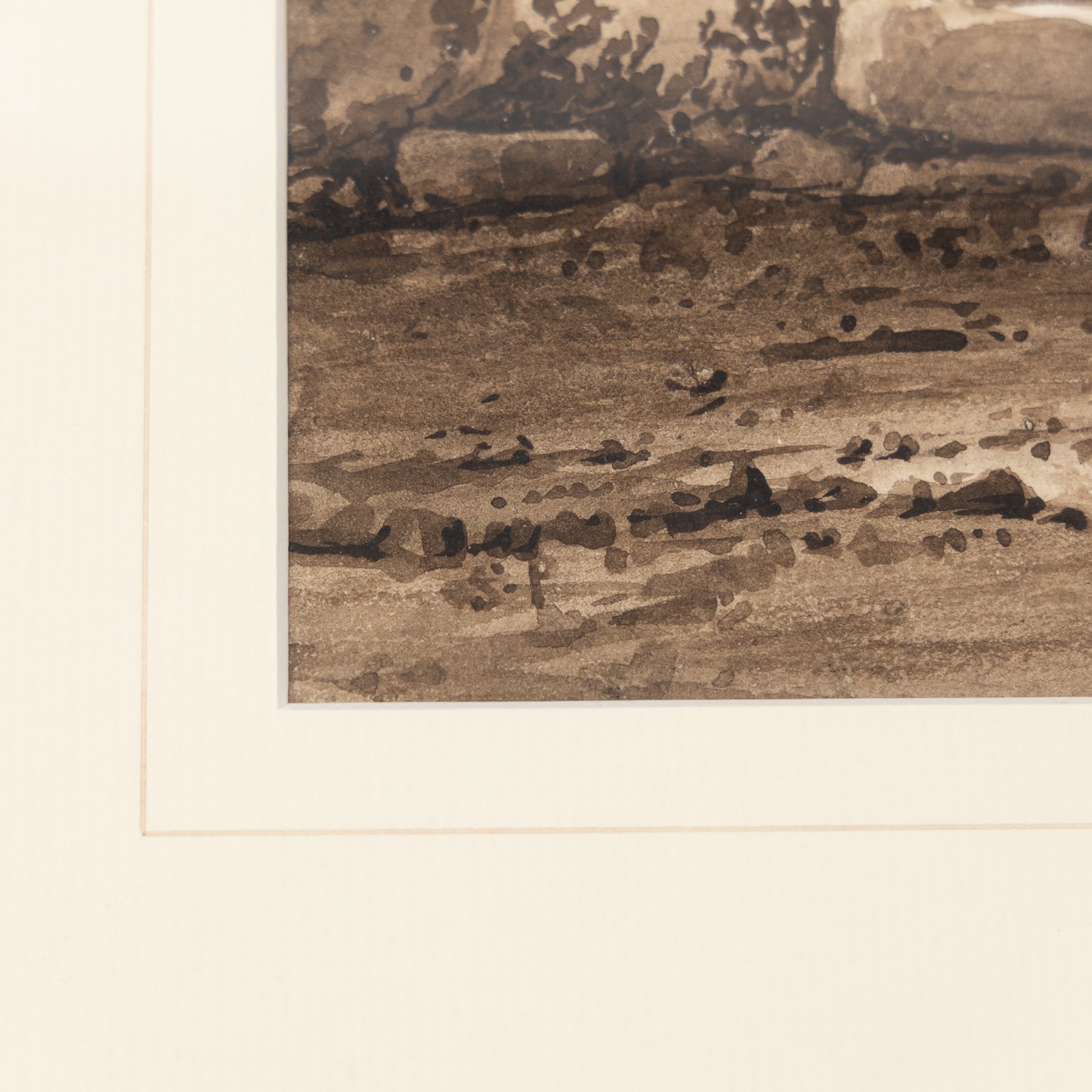 Circle of Samuel Prout (British 1783-1852): Stonehenge, watercolour signed S P 18cm x 25.5cm
Provenance: Private collection Esholt Hall, 2002, label verso