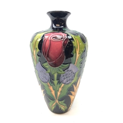  Moorcroft Coronation pattern vase, designed by Nicola Slaney H16cm   