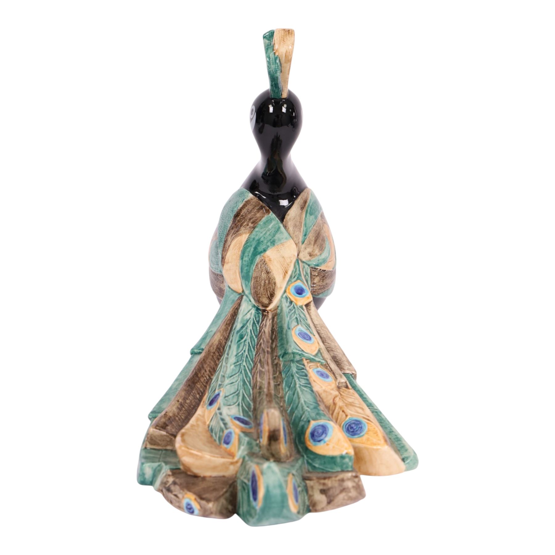 Pair of Goebel Peacock, numbered on base 3894028, signed Selim, H28cm