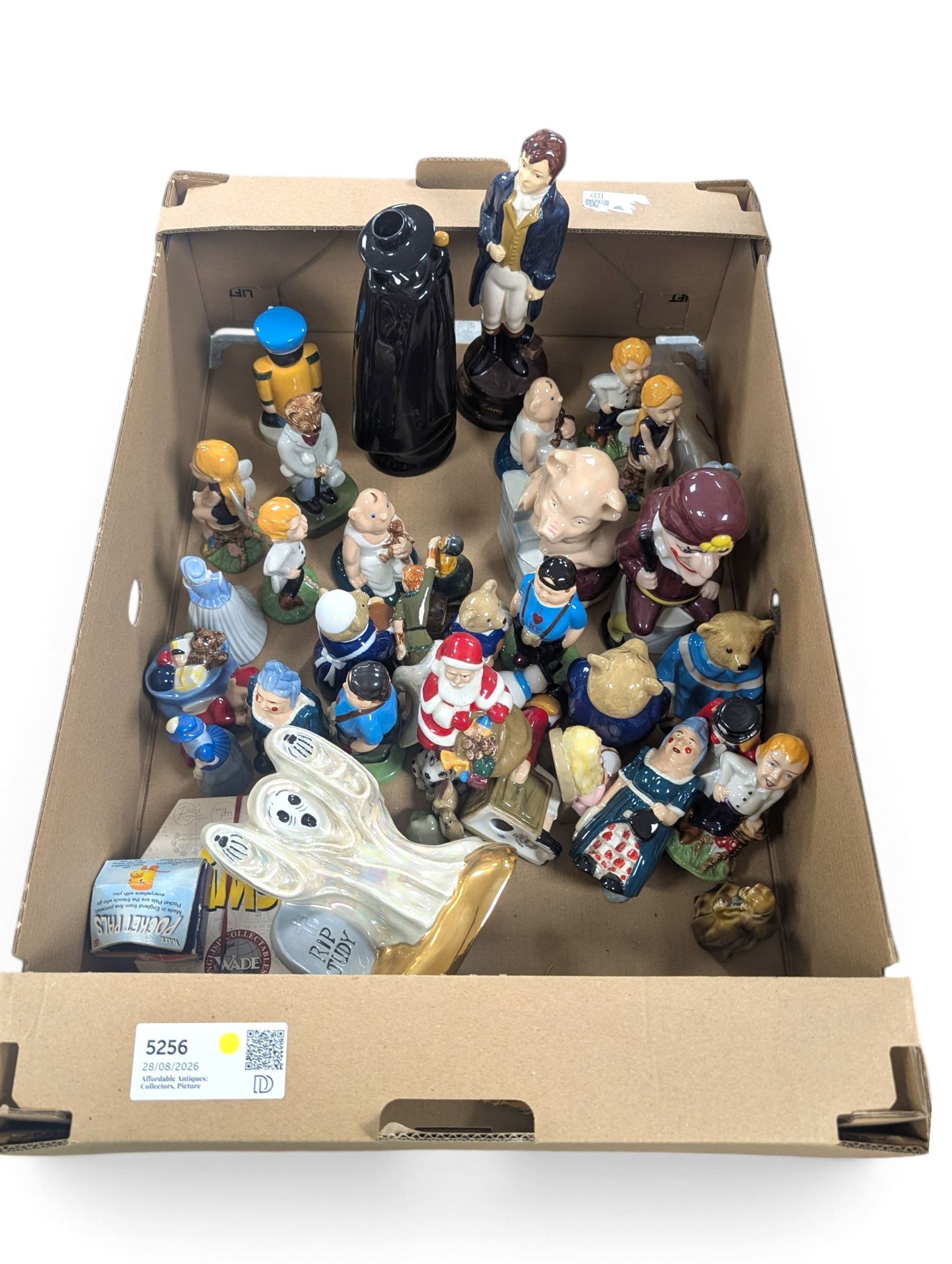 Wade figures, including Punch, RIP Judy, House of Brick, etc