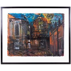 Kane Cunningham (British 1961-): 'Castle Howard', mixed media signed and dated '06, titled verso 58cm x 76cm