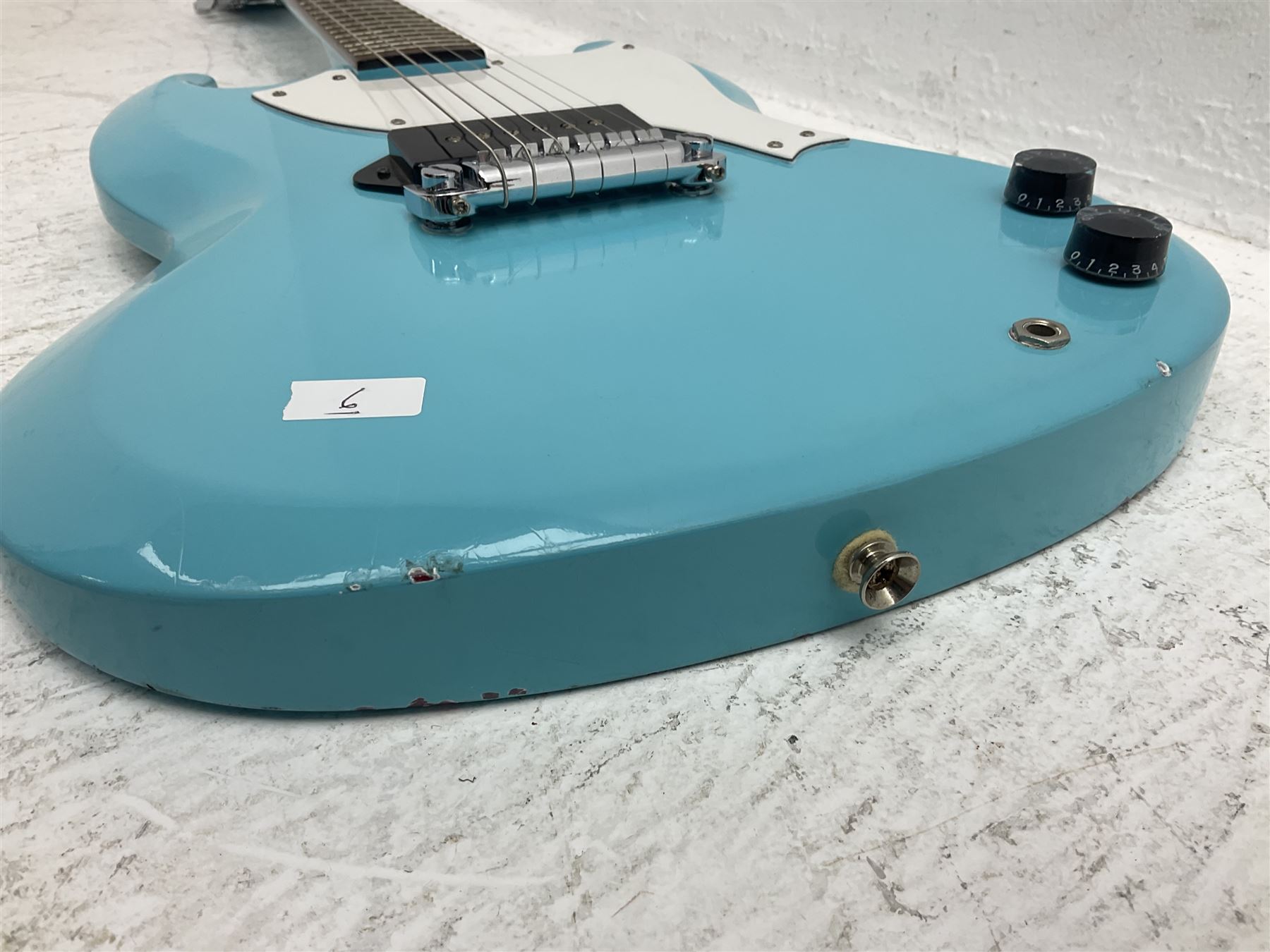 Epiphone Junior Model electric guitar in blue, serial no.C197013908 L98cm