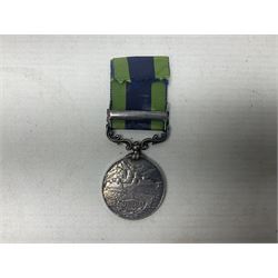 George V India General Service Medal with Burma 1930-32 clasp awarded to 4983 Sep. L. Achhman 1-17 Dogra R.; with ribbon