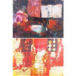 Continental School (20th Century): Abstract Collages, one mixed media and one photographic...