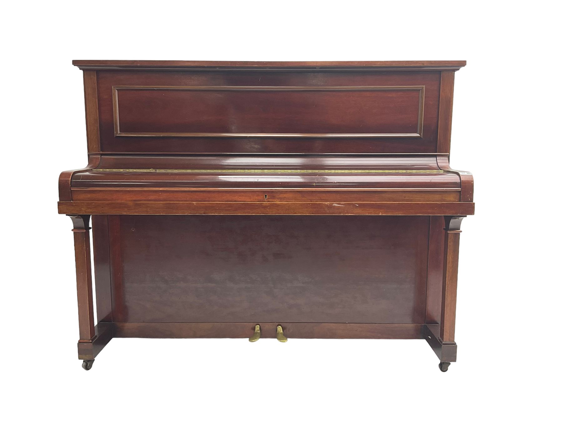 Challen - mahogany cased upright piano, circa 1920
