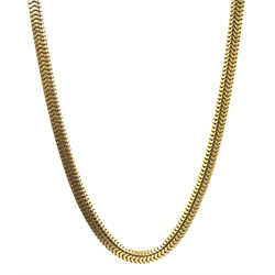  Gold snake chain necklace stamped 14k, approx 41.1gm  