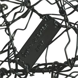 Sophie Olivier (French 1978-): The Hand, woven metal sculpture painted and varnished with thermo-lacquered paint, H140cm