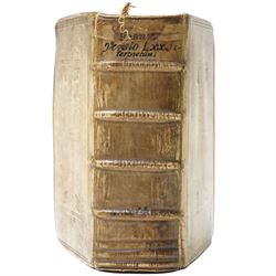 17th century Greek Old Testament - Vetvs Testamentvm Græcvm ex Versione Septuaginta Interpretum, juxta exemplar Vaticanum, Amsterdam, Ex Officinâ Viduæ Joannis à Someren, Henrici & Viduæ Theodori Boom, 1683, 8vo, Greek text throughout (Ἡ Παλαιὰ Διαθήκη κατὰ τοὺς Ἑβδομήκοντα), title printed in red and black with woodcut vignette, contemporary blind-panelled vellum, spine with raised bands