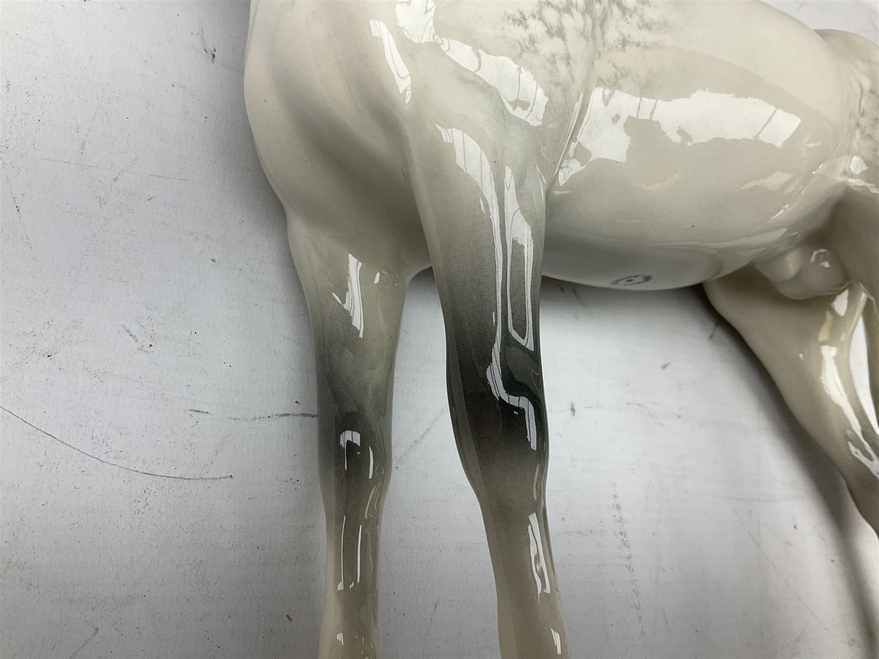 Beswick Large Hunter in grey no. 1734, printed mark beneath, H30cm