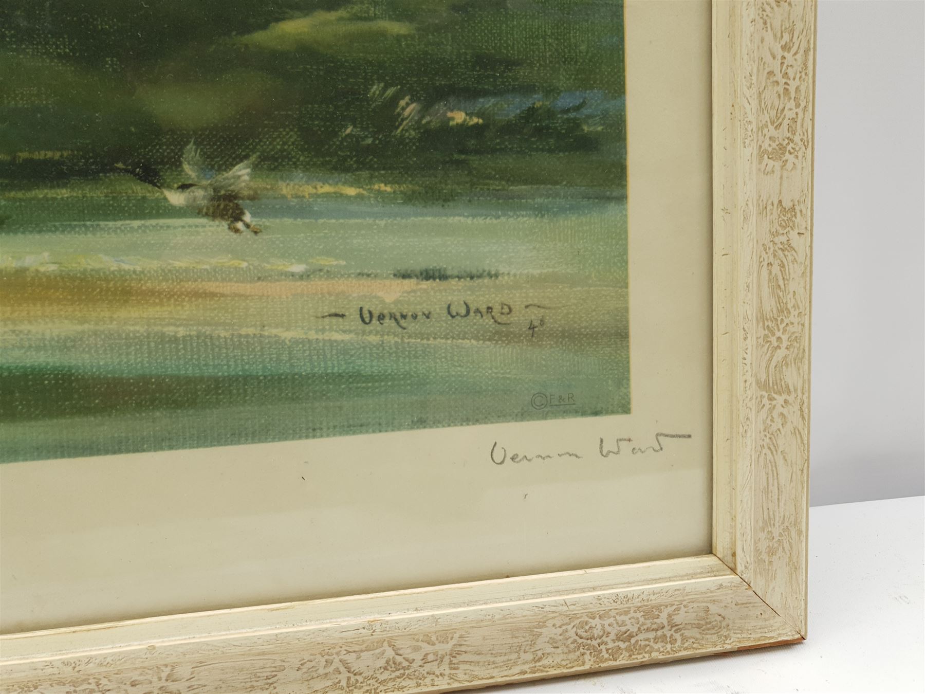 Vernon Ward (British 1905-1985): Mallards Rising, colour print signed in pencil pub. Frost & Reed 1947, 48cm x 61cm