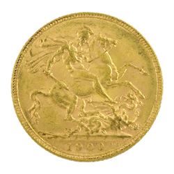 Queen Victoria 1900 gold full sovereign coin