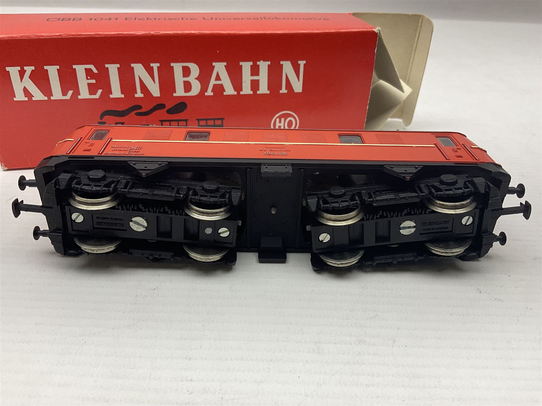 Kleinbahn HO gauge - three locomotives 2062 Diesel-Verschublokomotive; OBB 1041 Elektrische Universallokomotive; all  boxed (3)