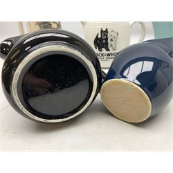 Six whisky water jugs, to include Wade Johnnie Walker, Haig, Black & White, etc