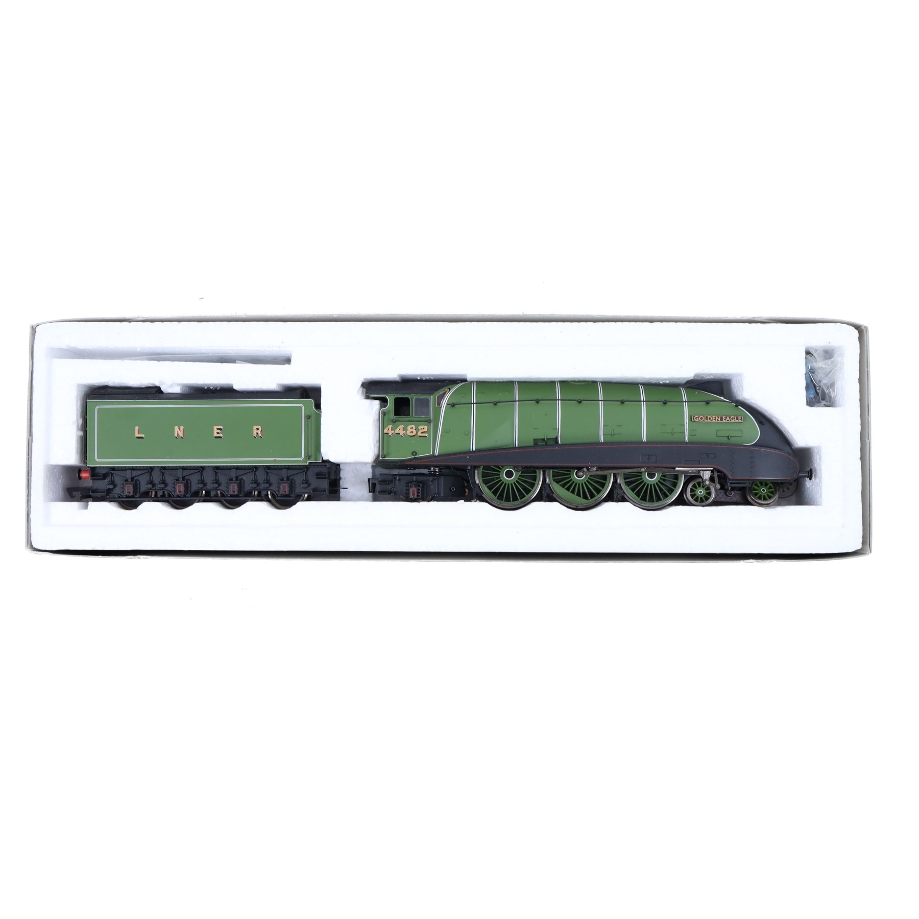 Two Bachmann 00 gauge class A4 locomotive and tenders, comprising no. 31962X 4-6-2 'Sir Murrough Wilson' no. 4499 and  no. 31956 4-6-2 'Golden Eagle' no. 4482, boxed