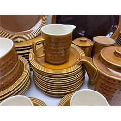 Hornsea dinner and tea wares, including cups, saucers, plates, bowls, etc, predominantly in the Saffron pattern