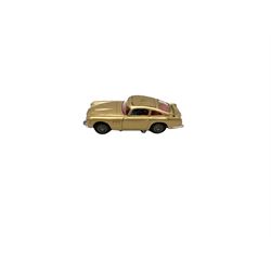 Corgi - No.261 die-cast model Special Agent 007 James Bond's Aston Martin DB5 from the James Bond Film Goldfinger with James Bond and two bandit figures and secret instructions, boxed with pictorial diorama stand