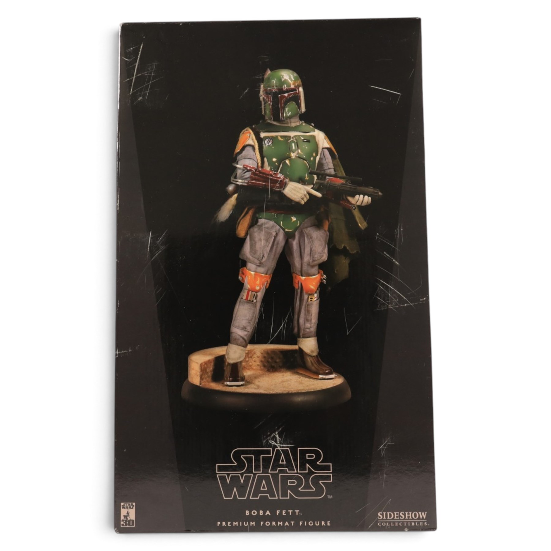 Limited edition Sideshow Collectibles Star Wars Boba Fett Premium Format Figure, limited edition no. 1268/2000, boxed, figure H47cm