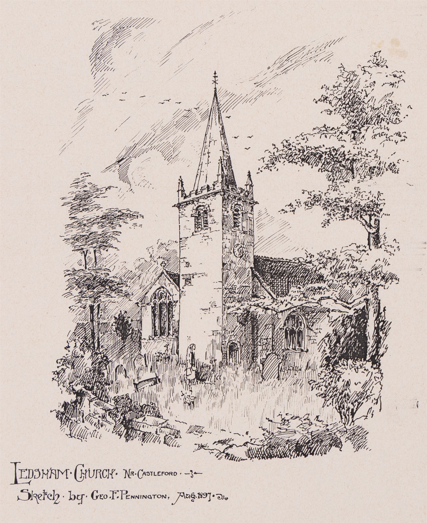 George Farquhar Pennington (British 1872-1961); collection of ten watercolours and ink sketches, variously signed and dated, largest 37cm x 26cm (10)