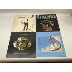 Quantity of vinyl LPs to include David Bowie Legacy, Dire Straits Brothers in Arms, Al Stewart etc