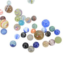 Collection of Victorian and later marbles of various designs 