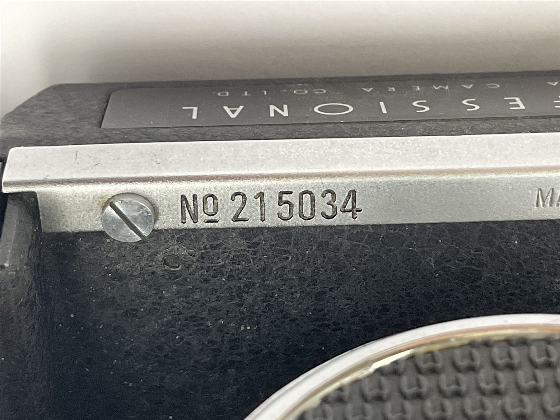 Mamiyaflex C3 TLR camera body, serial no. 215034, with 'Mamiya Sekor 1:2.8 f80mm' lens serial no. 765932