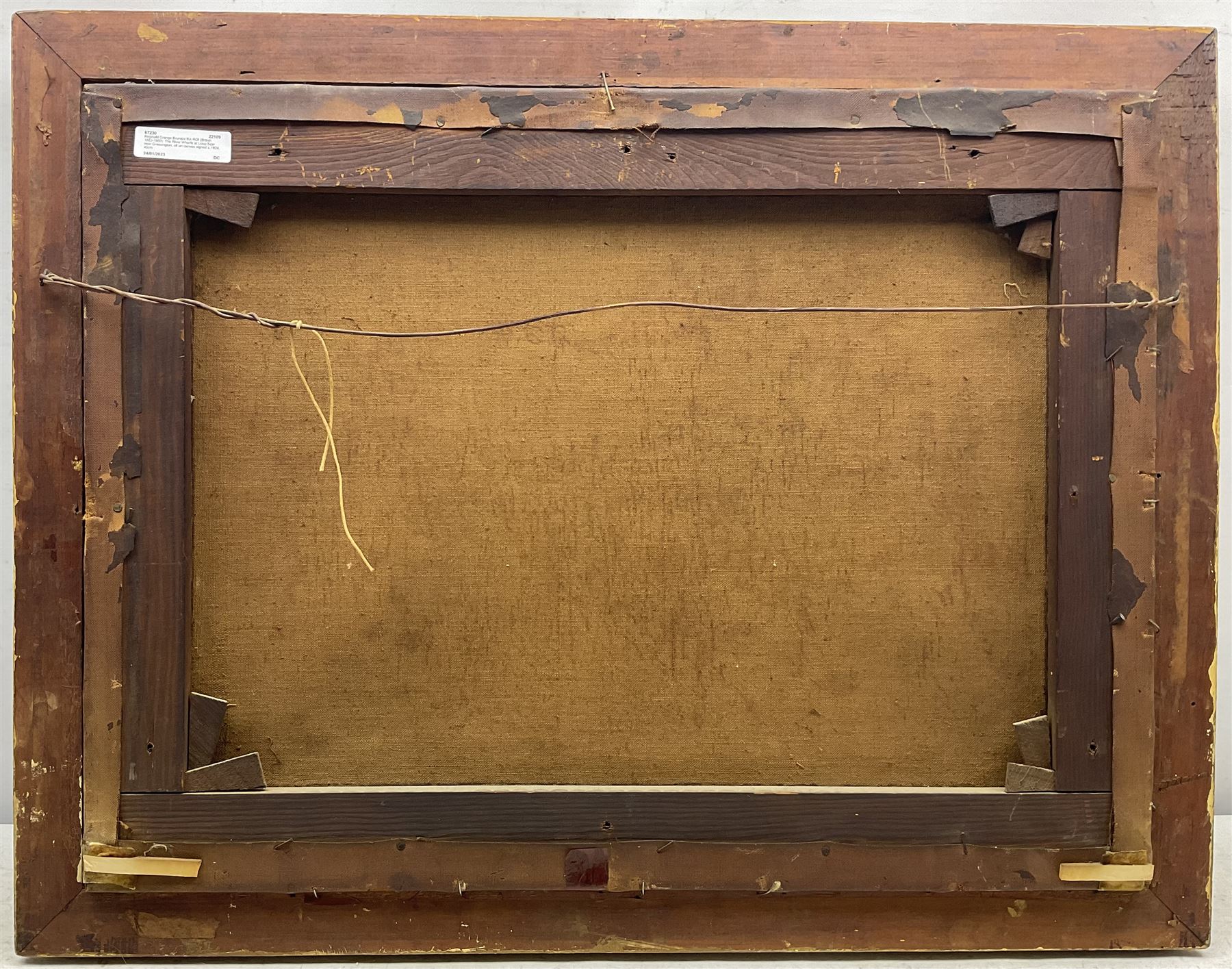 Reginald Grange Brundrit RA ROI (British 1883-1960): The River Wharfe at Loup Scar near Grassington, oil on canvas signed c.1924, 45cm x 60cm
Provenance: en plein air preliminary study for a larger work dated 1924 hanging in the Cartwright Hall, Lister Park, Bradford