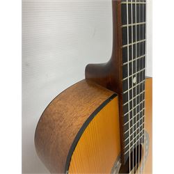 Romanian Santos Martinez three-quarter/child size classical guitar, model no.SM2M, with solid spruce top, L91.5cm
