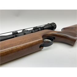 Air-Arms TX200 .22 underlever air rifle with Hawke telescopic sights, serial no.047630, L98.5cm overall