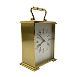 20th century - battery operated carriage clock with a quartz movement.  Gerrard, London.