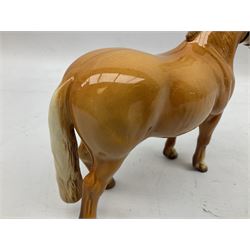 Beswick Norwegian Fjord Horse in Dun gloss, no. 2282, printed mark beneath, H16cm
