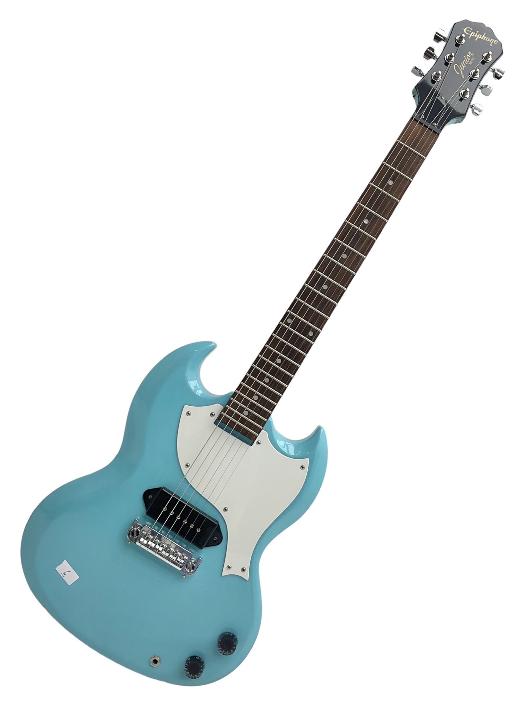Epiphone Junior Model electric guitar in blue, serial no.C197013908 L98cm