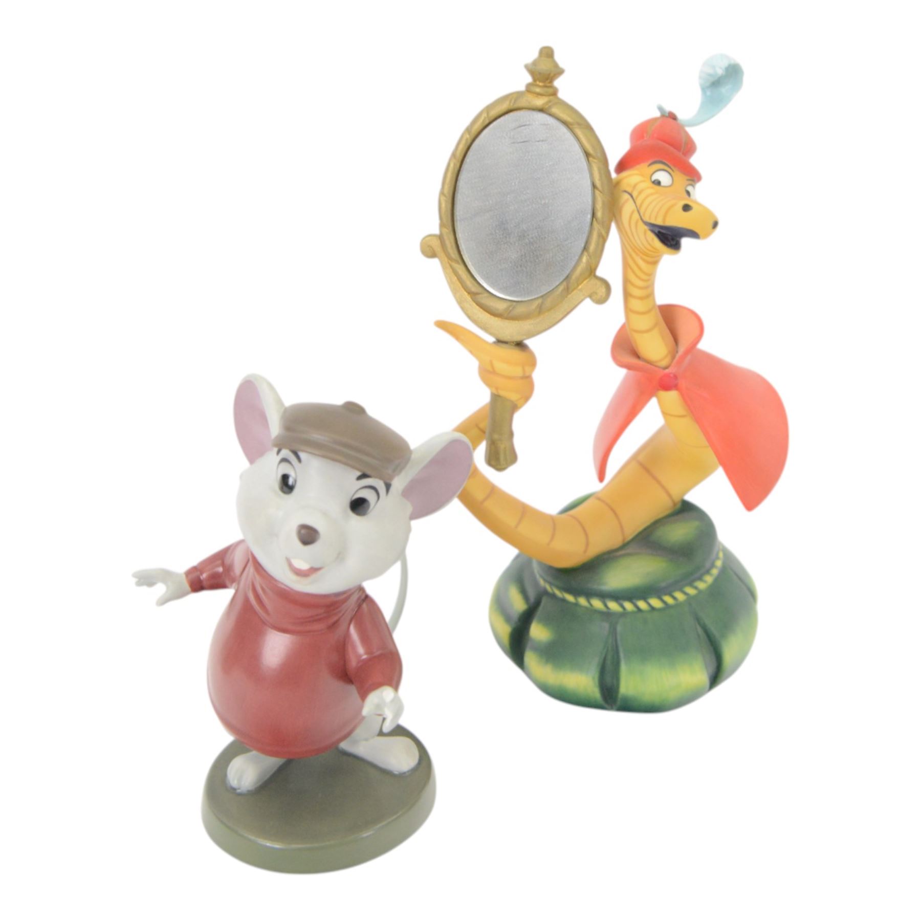 Four Disney Classics Collection figures, comprising Bold Bernard, Preening Prince, Goodbye Father and Say Hello to Figaro, all boxed with certificates of authenticity