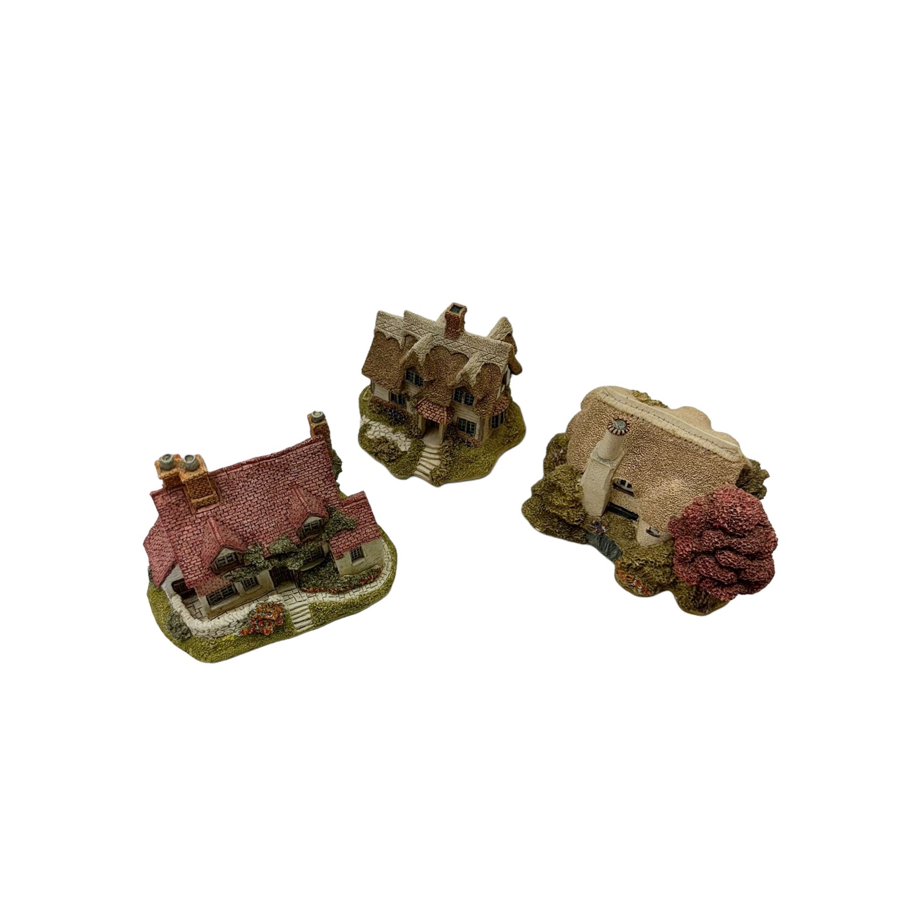 Twenty three Lilliput Lane Regional Collection models, including Bronte Parsonage 1985, Applejack Cottage 1994, Briary 1989 (version 2), Lapworth Lock 1991, etc, all boxed with deeds