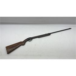 Early 20th  century Diana .177 air rifle with break-barrel action and adjustable trigger, no visible number, L108cm overall  NB: AGE RESTRICTIONS APPLY TO THE PURCHASE OF AIR WEAPONS.