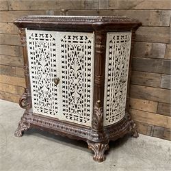 Early 20th century French ornate painted cast iron stove