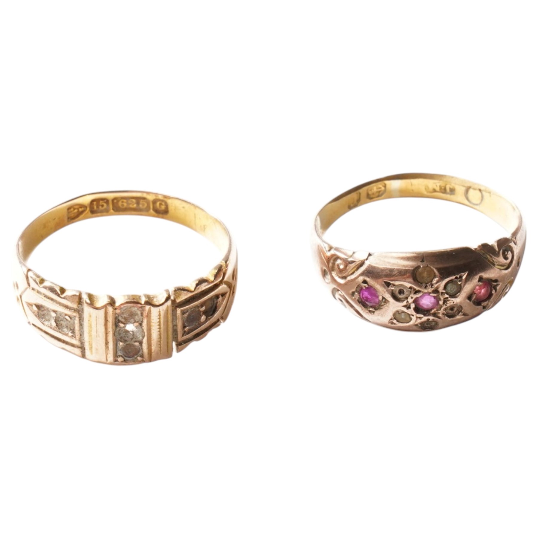 Two gold rings