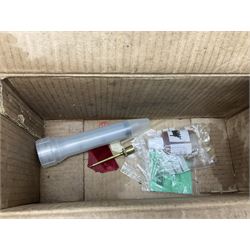 Roundhouse G scale, gauge 1 0-6-0, live steam tank locomotive ‘Lady Anne’, in crimson, black and brass livery, unboxed, together with a Futaba digital proportional radio control system