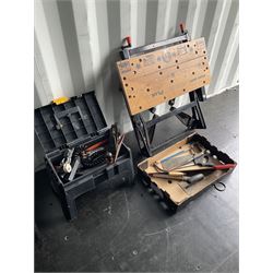 Step up toolbox, Black and decker workmate, plane spanners and other tools  - THIS LOT IS TO BE COLLECTED BY APPOINTMENT FROM DUGGLEBY STORAGE, GREAT HILL, EASTFIELD, SCARBOROUGH, YO11 3TX