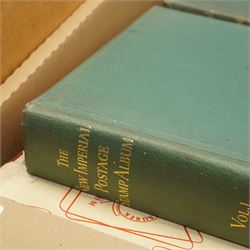 Great British and World stamps, including Queen Victoria penny black, Stanley Gibbons 'Commemorative Stamps' album King George V to Queen Elizabeth II pre-decimal, George V and VI Commonwealth, folder of 19th century and later stamps on covers, first day covers, etc, housed in various albums or folders and loose