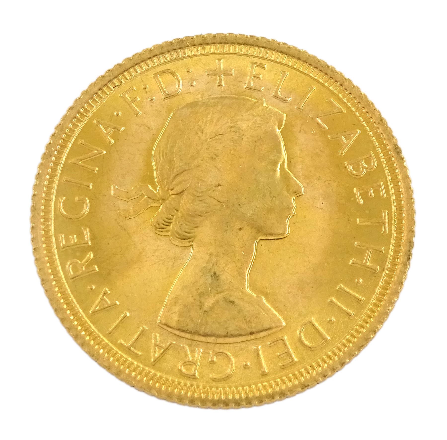 Queen Elizabeth II 1967 gold full sovereign coin