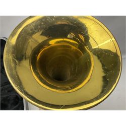 Besson Stratford brass trumpet L49cm; in carrying case with mouth-piece