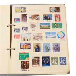 Great British and World stamps, in various albums and folders, in two boxes