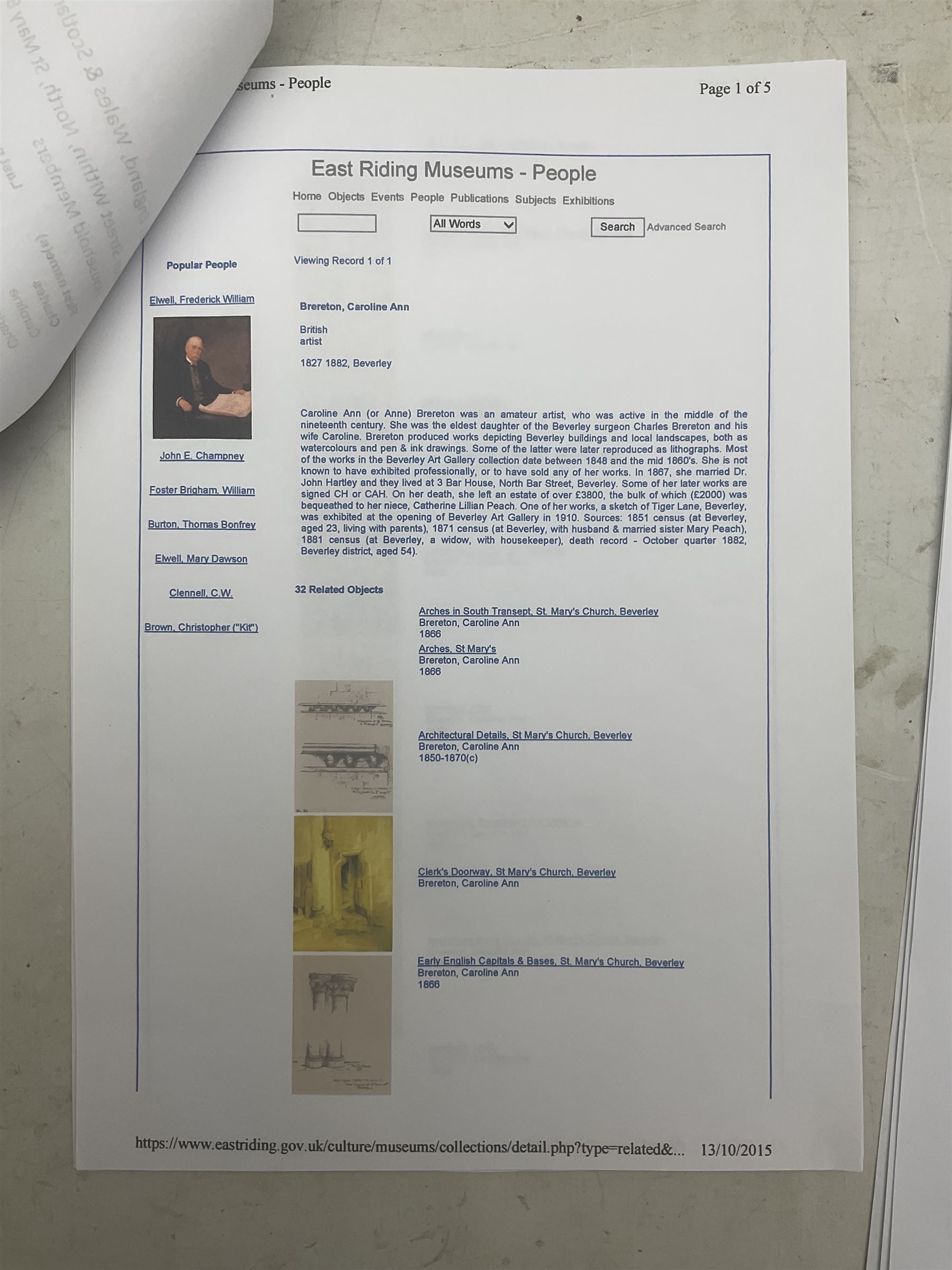 Attrib. Sarah Adelaide Hudson (neé Brereton) (British 19th Century): Scenes from Victorian Yorkshire, collection of watercolours and artists notebooks dating from c1870, including scenes from Longcroft Hall near Beverley - The Family Home (boxed) (approx. 24) 
Notes: Sarah was the sister of artist Caroline Brereton (British 1827-1882).